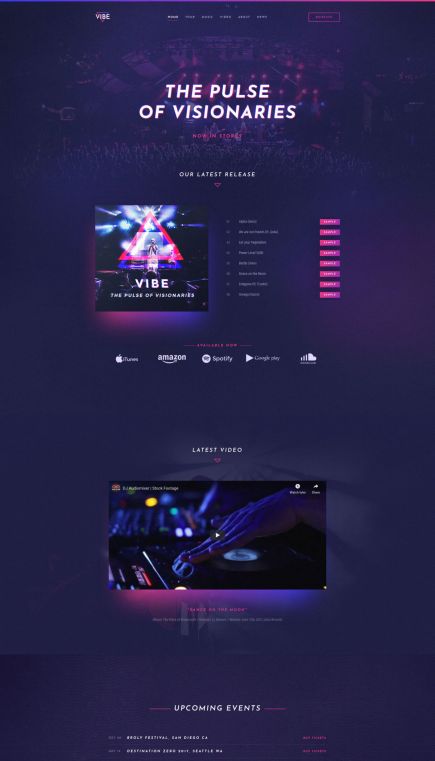 Vibe Joomla Template Home Layout