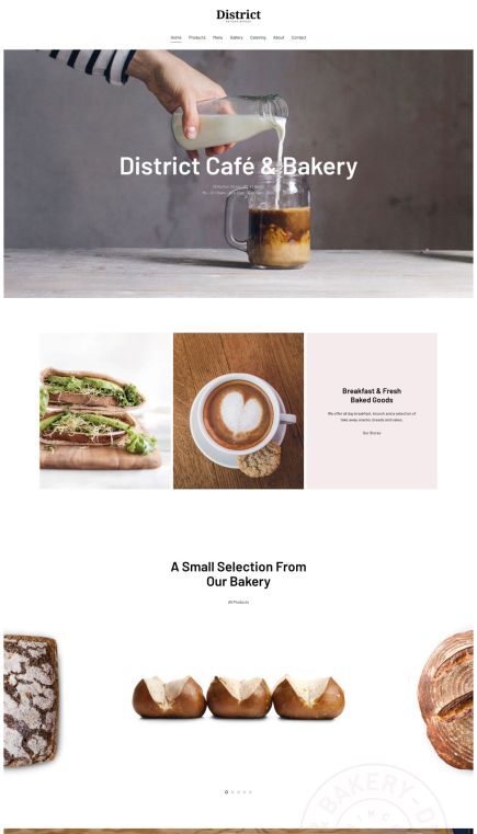 District WordPress Theme Home Layout