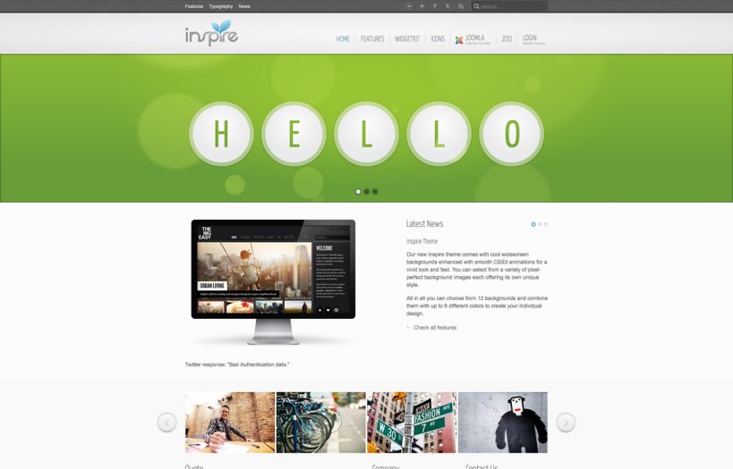 Inspire Joomla Template