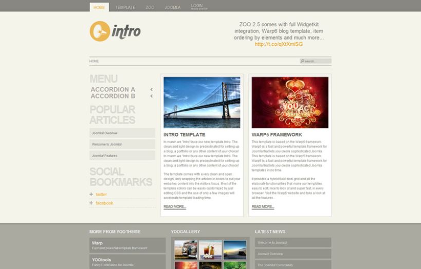 Intro WordPress Theme