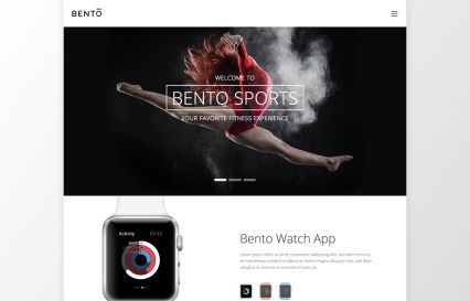 Bento Joomla Template Light Style