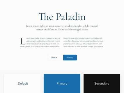 Paladin Joomla Template Light Blue Style