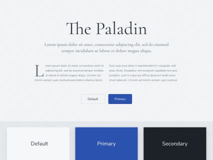 Paladin Joomla Template Light Darkblue Style