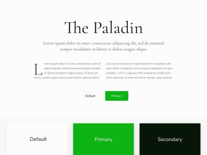 Paladin Joomla Template Light Green Style