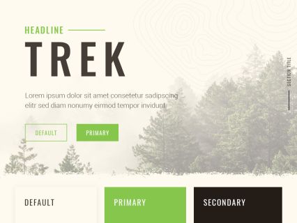 Trek Joomla Template Light Green Style