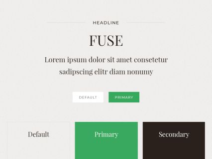 Fuse Joomla Template Light Green Style