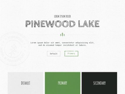 Pinewood Lake WordPress Theme Light Green Style