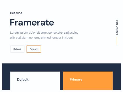 Framerate Joomla Template Light Orange Style