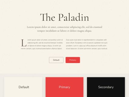 Paladin Joomla Template Light Red Style