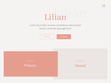 Lilian Joomla Template Light Salmon Style