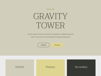 Gravity Tower WordPress Theme Light Yellow Style