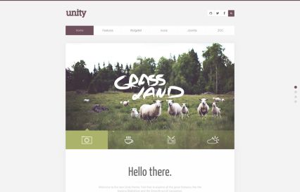 Unity Joomla Template Lilac Style