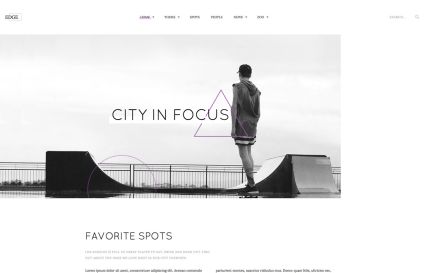 Edge WordPress Theme Lilac Style