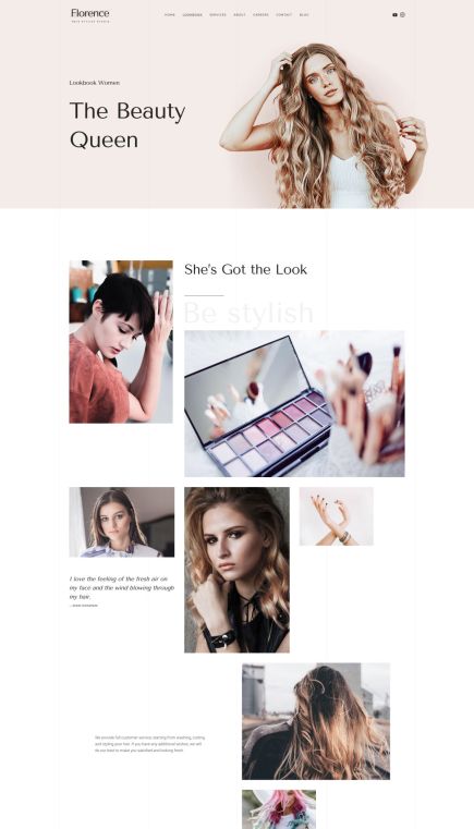 Florence WordPress Theme Gallery Layout