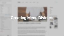 Menu Divider Documentation Video for WordPress