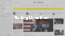 Menu Items Documentation Video for WordPress