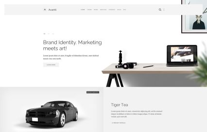 Avanti WordPress Theme Minimal Style