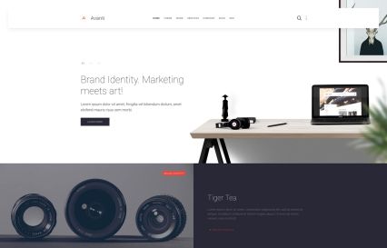 Avanti Joomla Template Modern Style