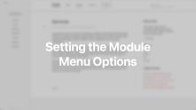 Module Menu Options Documentation Video for Joomla