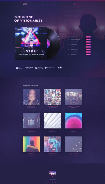 Vibe WordPress Theme Case Study Layout