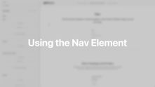 Nav Element Documentation Video for WordPress