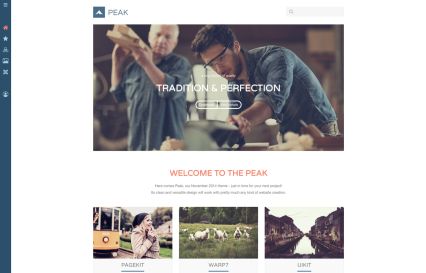 Peak WordPress Theme Navyblue Style