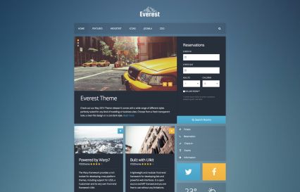 Everest WordPress Theme Ocean Style