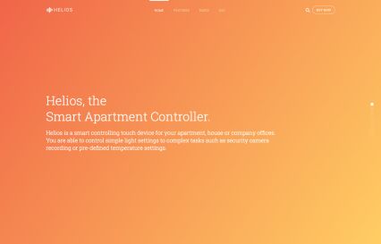 Helios Joomla Template Orange Style