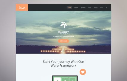 Lava WordPress Theme Orange Style