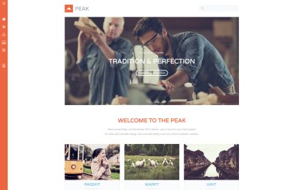 Peak Joomla Template Orange Style