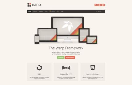 Nano 3 Joomla Template Organic Style