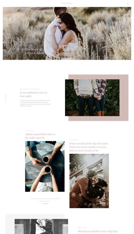 Lilian WordPress Theme About Layout