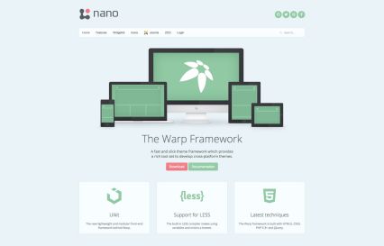 Nano 3 Joomla Template Pastel Style