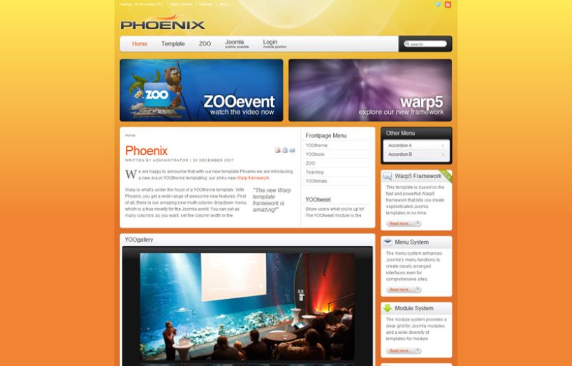 Phoenix Joomla Template