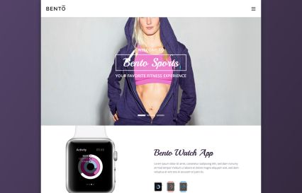 Bento WordPress Theme Pink Style