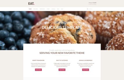 Eat Joomla Template Pink Style