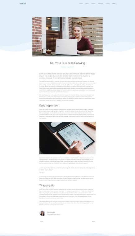 Summit WordPress Theme Post Layout