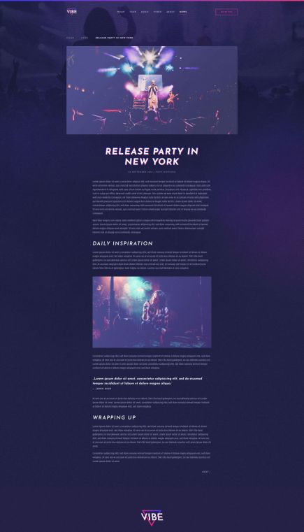 Vibe Joomla Template Post Layout