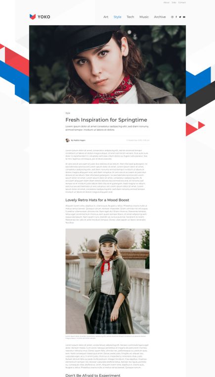 Yoko Joomla Template Post Custom Layout