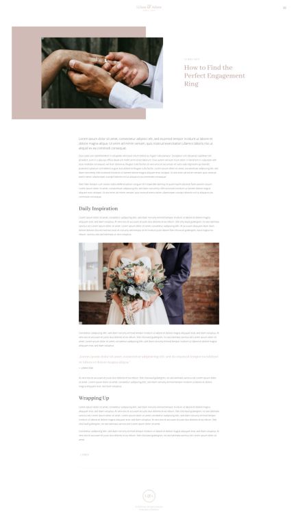 Lilian WordPress Theme Post Layout