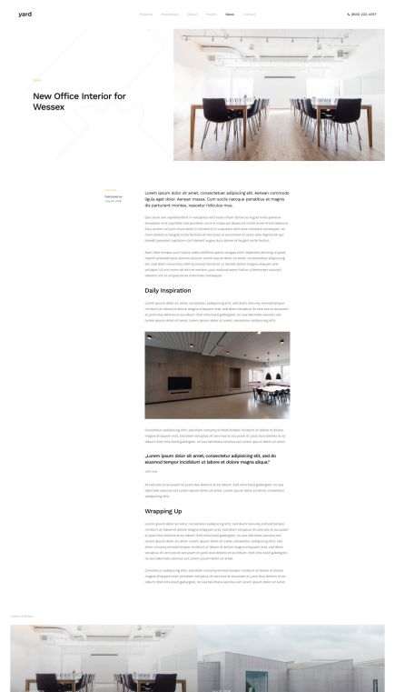 Yard WordPress Theme Post Layout