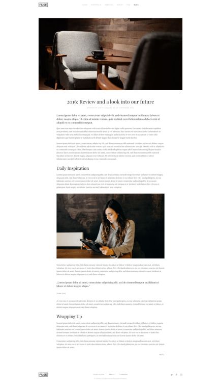 Fuse Joomla Template Post Layout