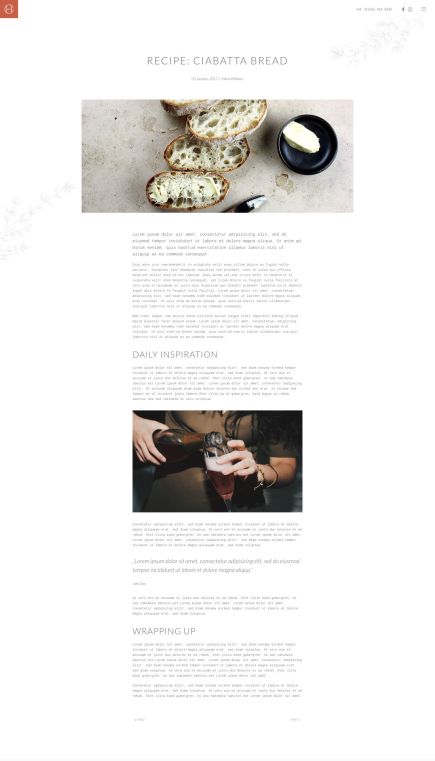 Copper Hill WordPress Theme Post Layout