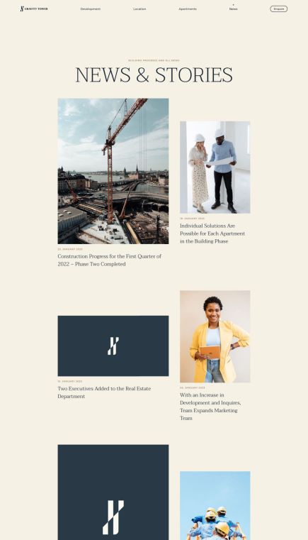 Gravity Tower WordPress Theme Index Layout