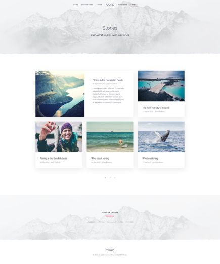 Fjord WordPress Theme Index Layout