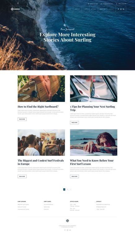 Makai Joomla Template Index Layout