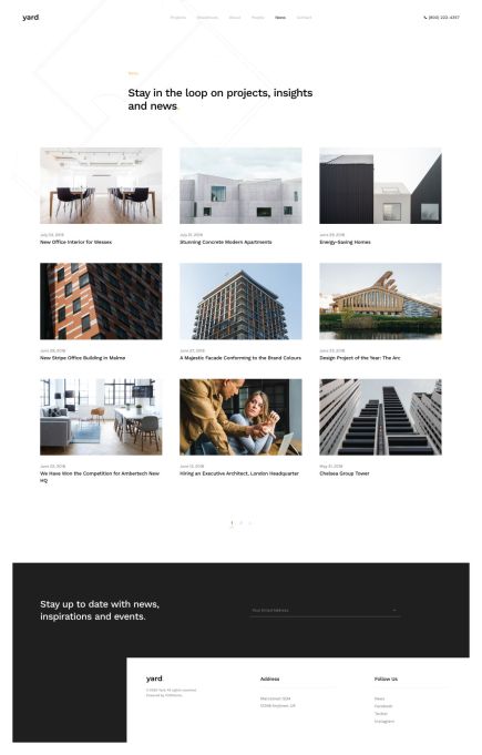 Yard Joomla Template Index Layout