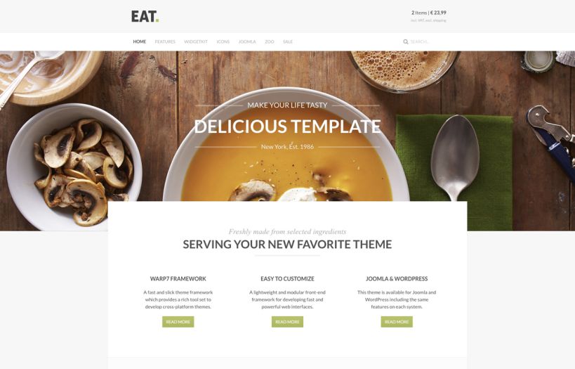 Eat WordPress Theme