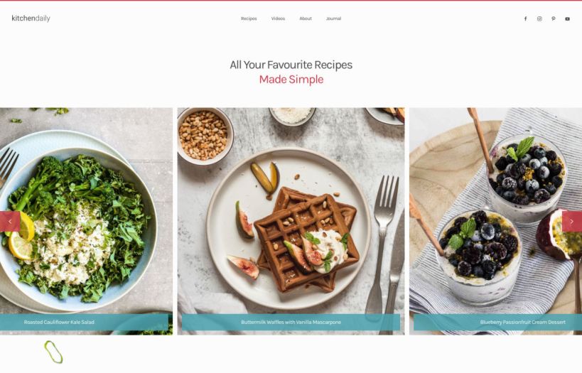 Kitchen Daily WordPress Theme