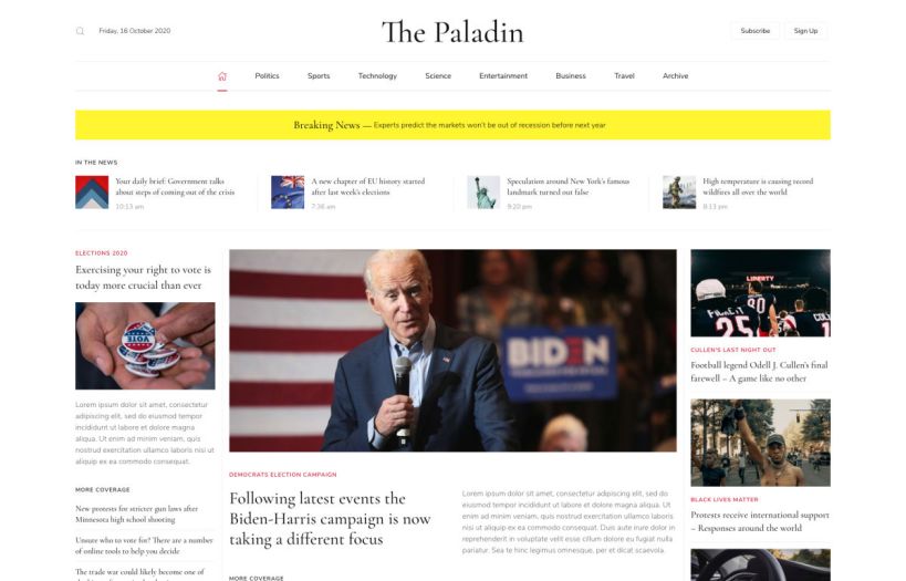 Paladin WordPress Theme